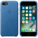 Чехол кожаный для iPhone 7 Leather Case - Sea Blue